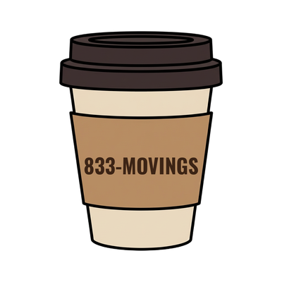 833-MOVINGS on a coffee cup