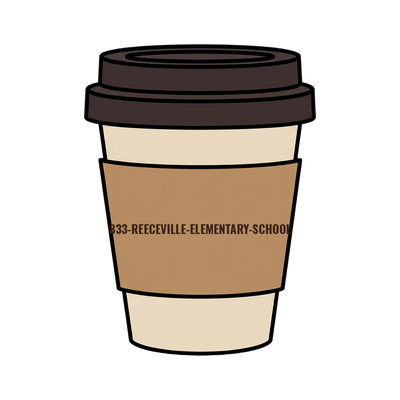 833-REECEVILLE-ELEMENTARY-SCHOOL on a coffee cup