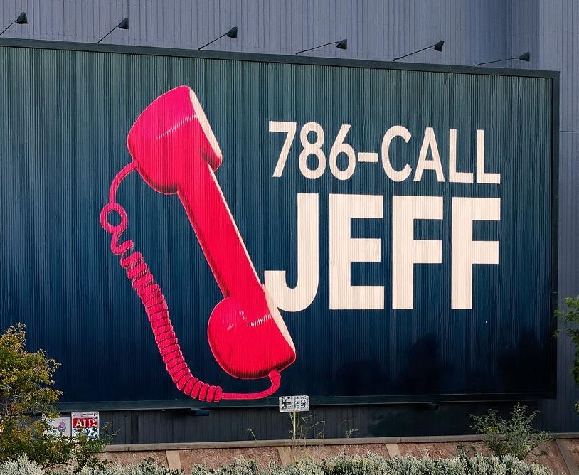 786-CALL-JEFF billboard
